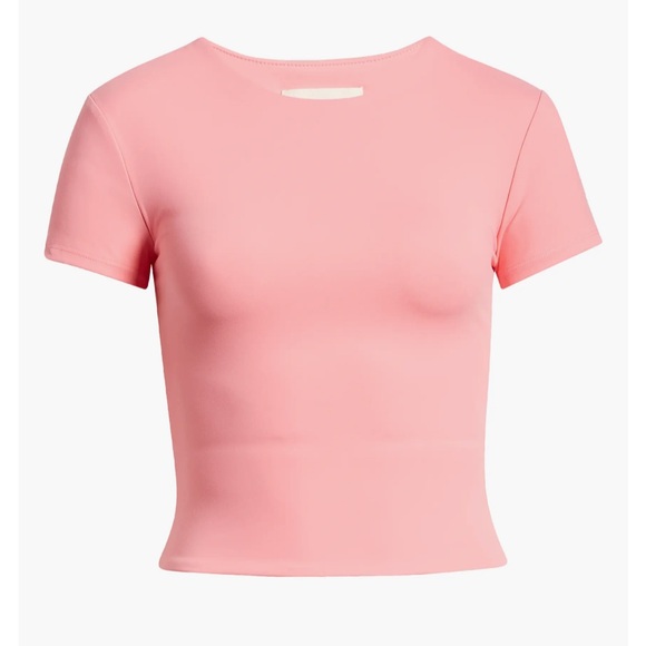 Open Edit Smooth Edit Short Sleeve Top - Picture 6 of 9